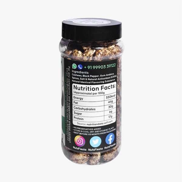 Black Pepper Flavoured Cashews